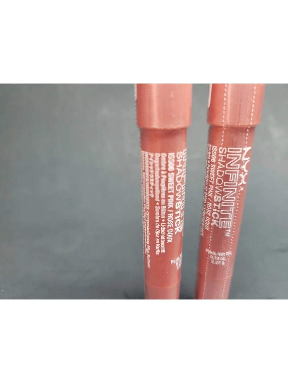 2 Pc NYX Infinite Eye Shadow Stick SWEET PINK / ROSE ( ISS06 )